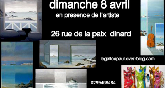Dinard : Vernissage Paul Le Gallou dimanche 8 avril 2012